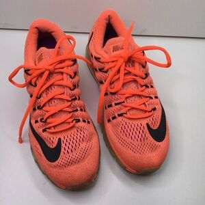 Women’s Sz 7.5 Nike Air Max 2015 Orange Sneakers Running Shoes Pre-owned